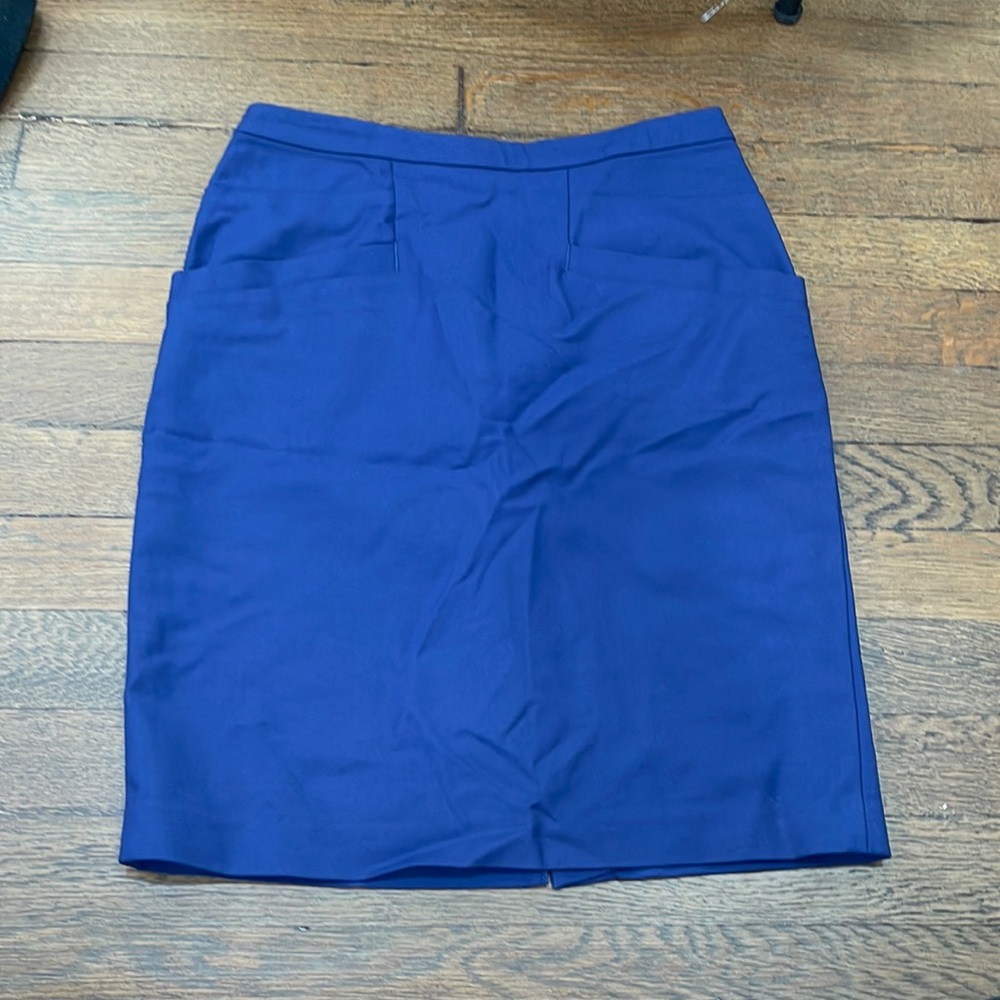 H&M navy work skirt